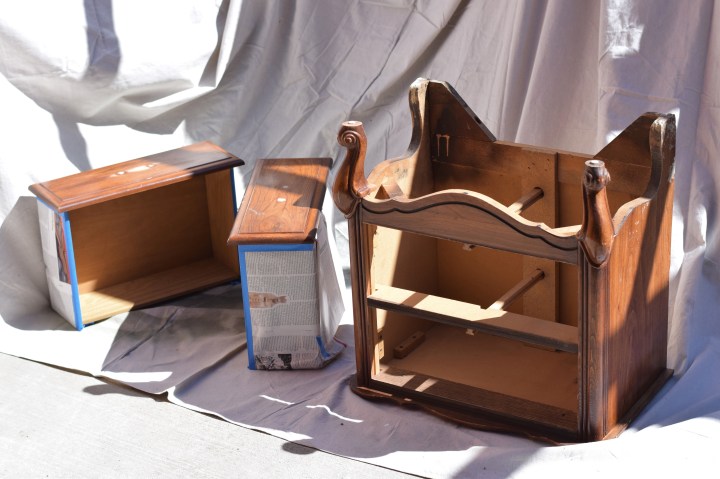 Prepping to Paint Nightstand