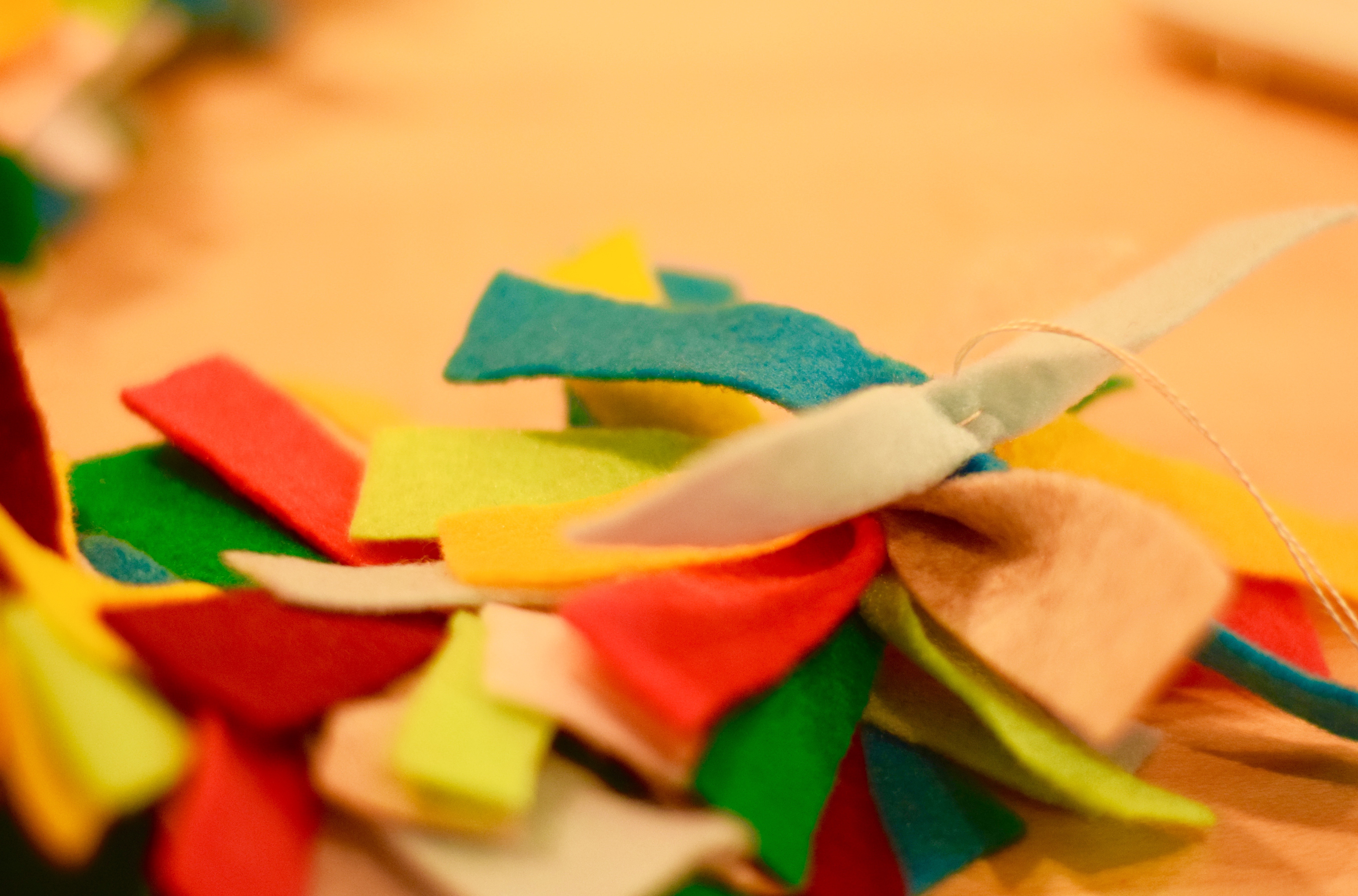 Stringing Together a Garland | Land of Laurel