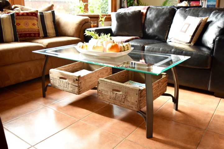 Cherry Crates Under Coffee Table | Land of Laurel