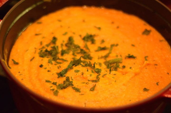 Thick Butternut Squash Soup with Sage | Land of Laurel