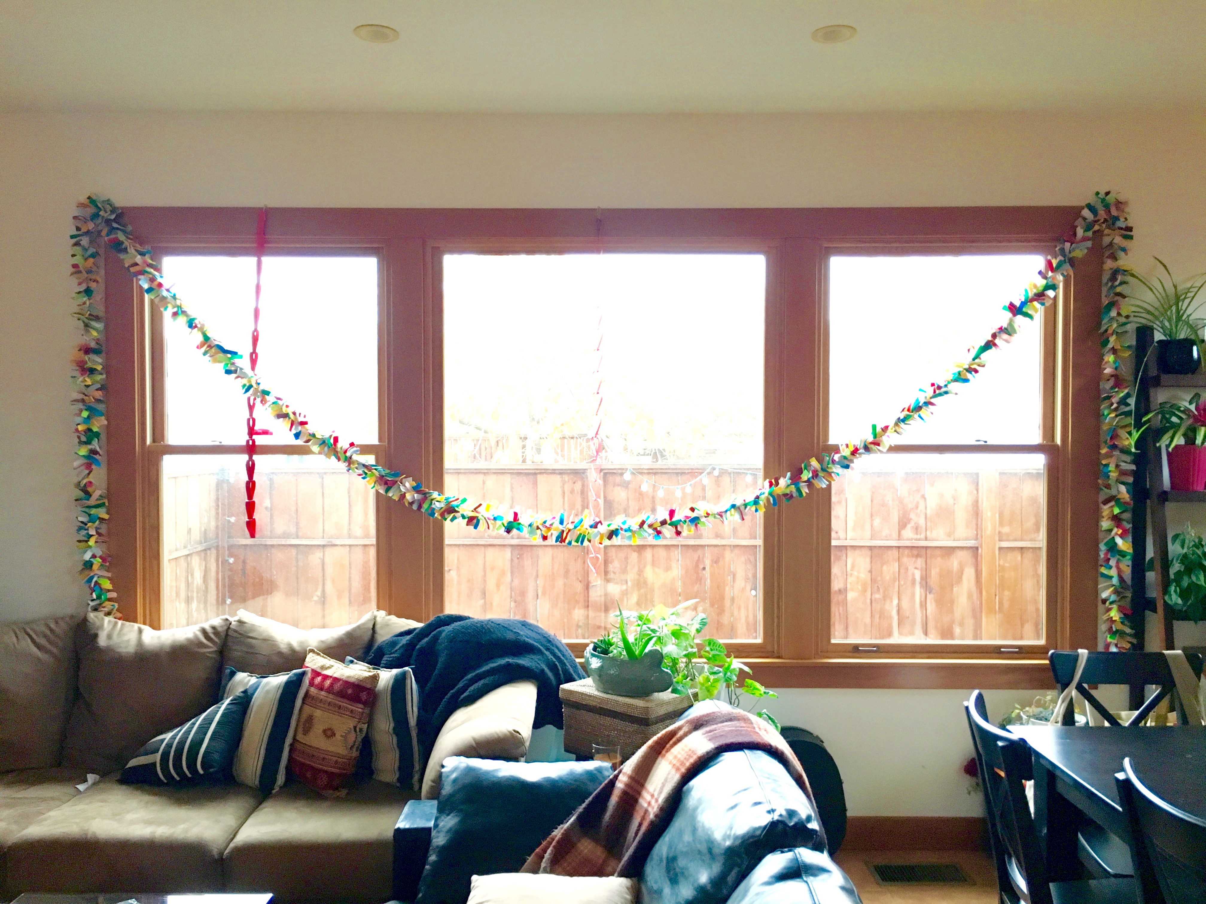 Garland Across the Windows | Land of Laurel