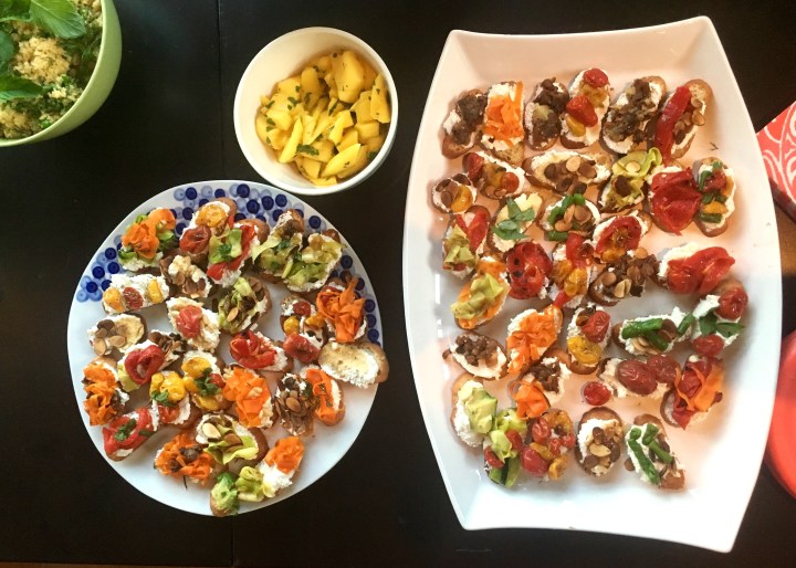 Colorful Spring Crostini | Land of Laurel
