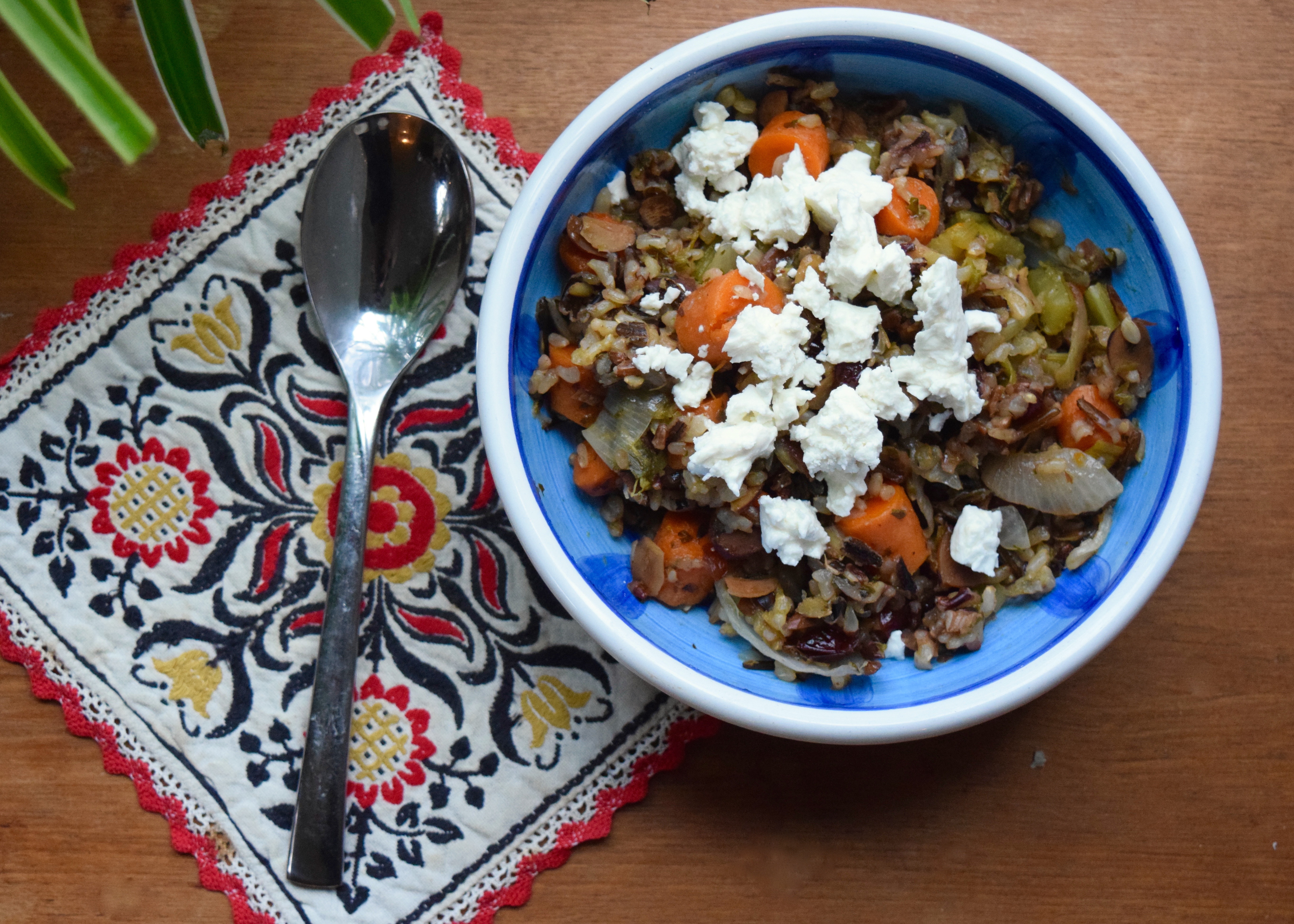 Lemon Veggie Wild Rice | Land of Laurel