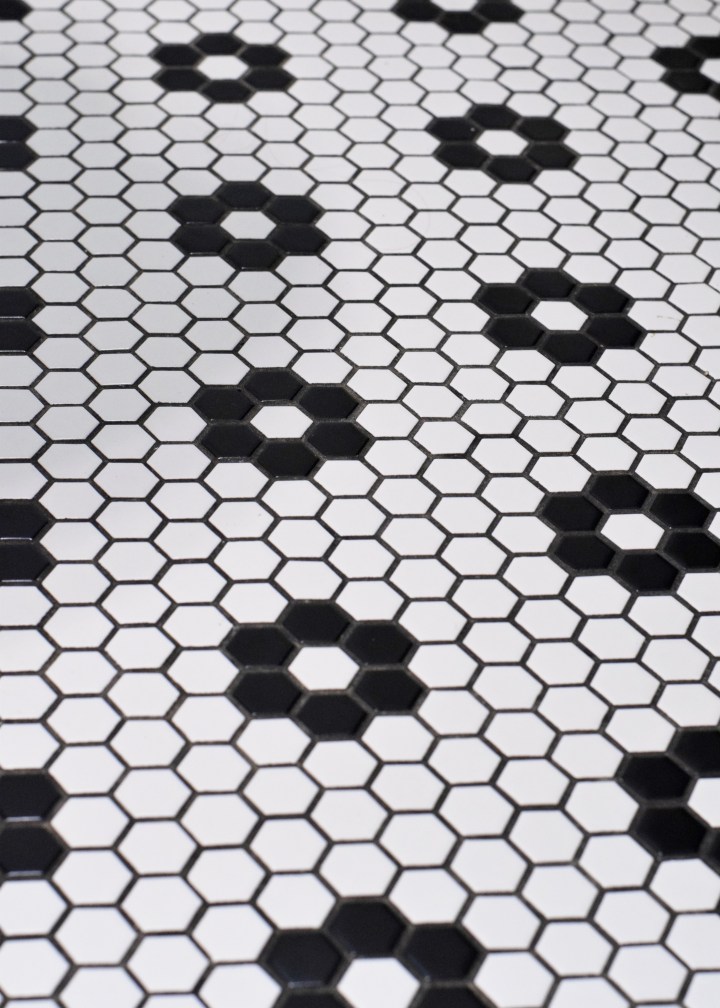 Berrybrier | White and Black Hex Flower Tile Floors.jpg