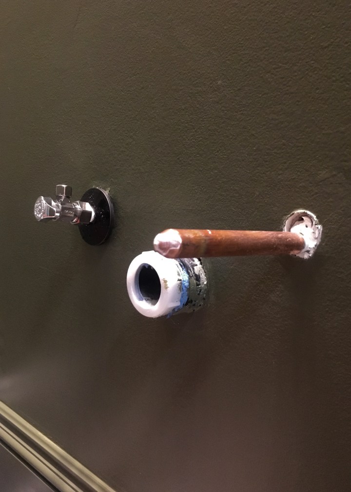 Cutting Copper Pipes to Install Water Shut Off&nbsp;Valves